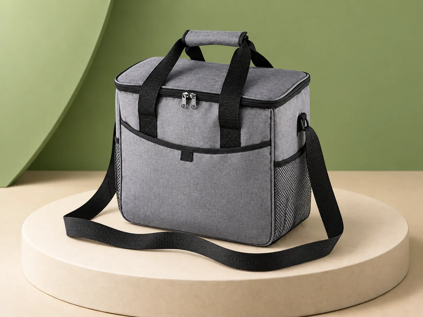 Bolsa térmica em poliéster 300D de 16 litros, sem personalização