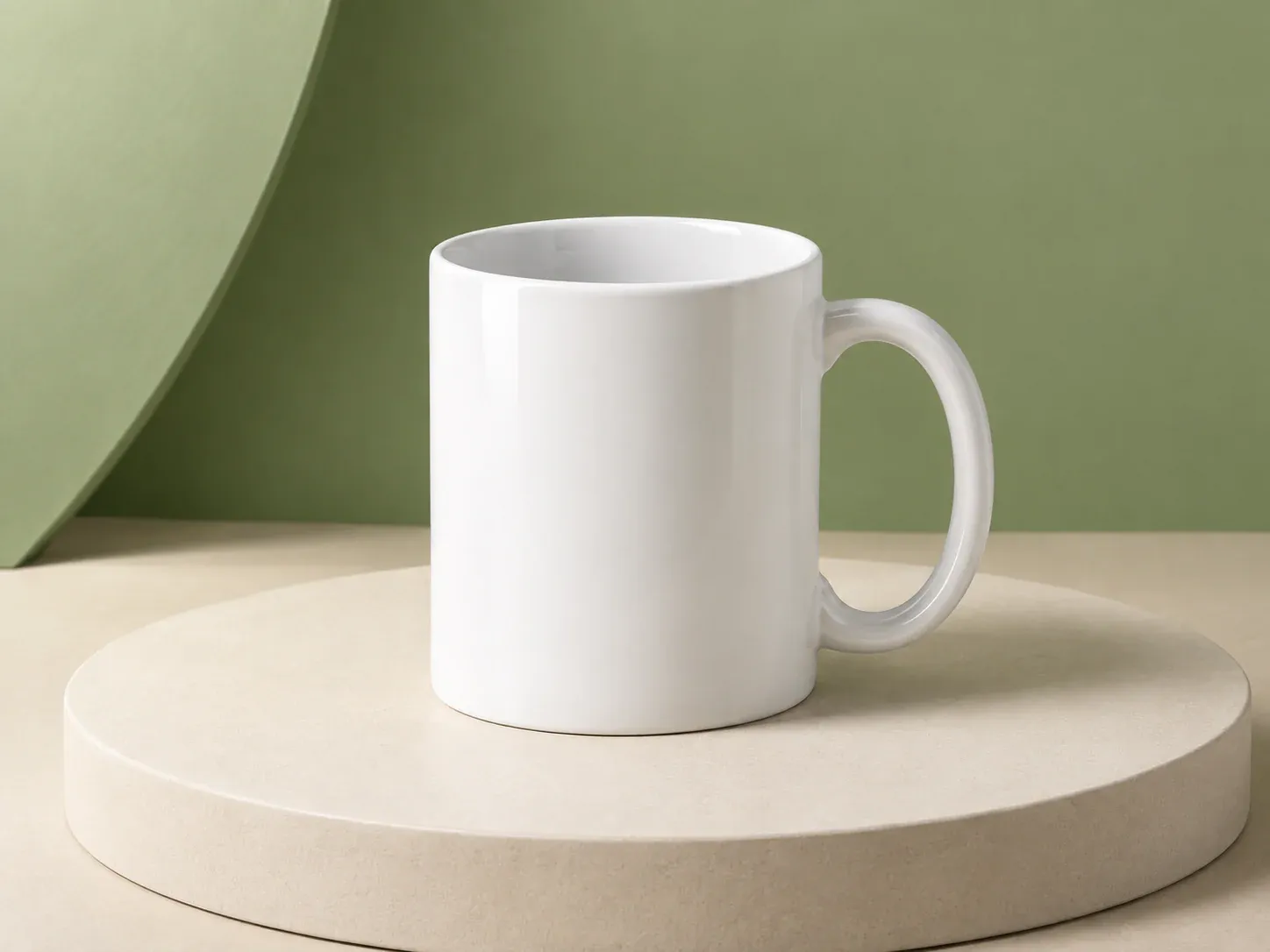 Caneca de cerâmica branca 330 ml, na cor branco, sem personalização: caneca branca de corpo cilíndrico reto com alça em C