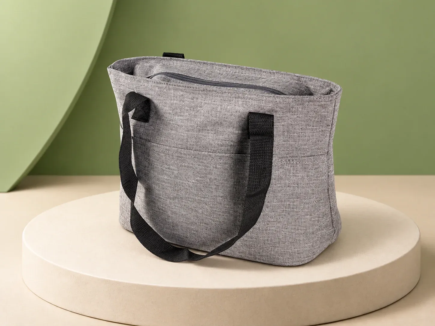 Bolsa térmica poliéster 300D 8,7 litros com bolso frontal, sem personalização