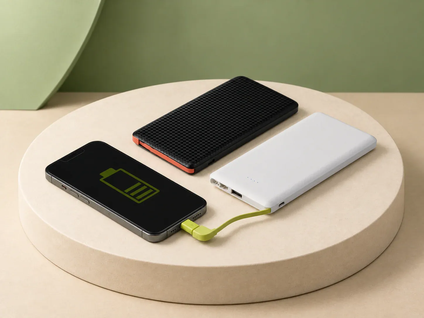 Power bank 10.000 mAh com indicador LED, sem personalização