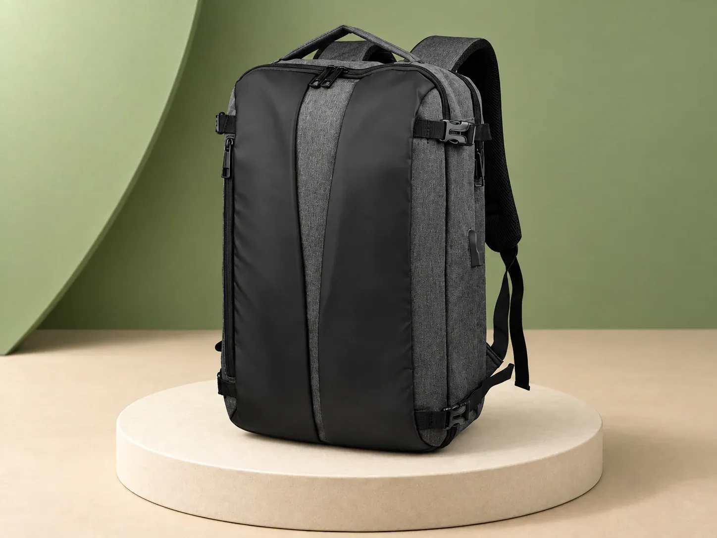 Mochila e pasta para notebook em 600D com PU, sem personalização