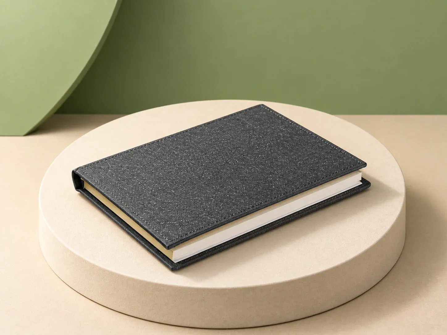 Mini caderno com sticky notes e capa dura, sem personalização