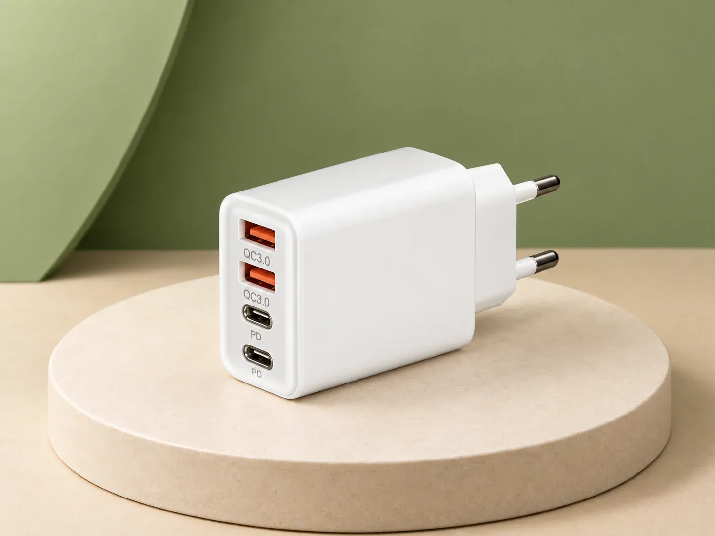 Carregador turbo com 4 portas, sem personalização