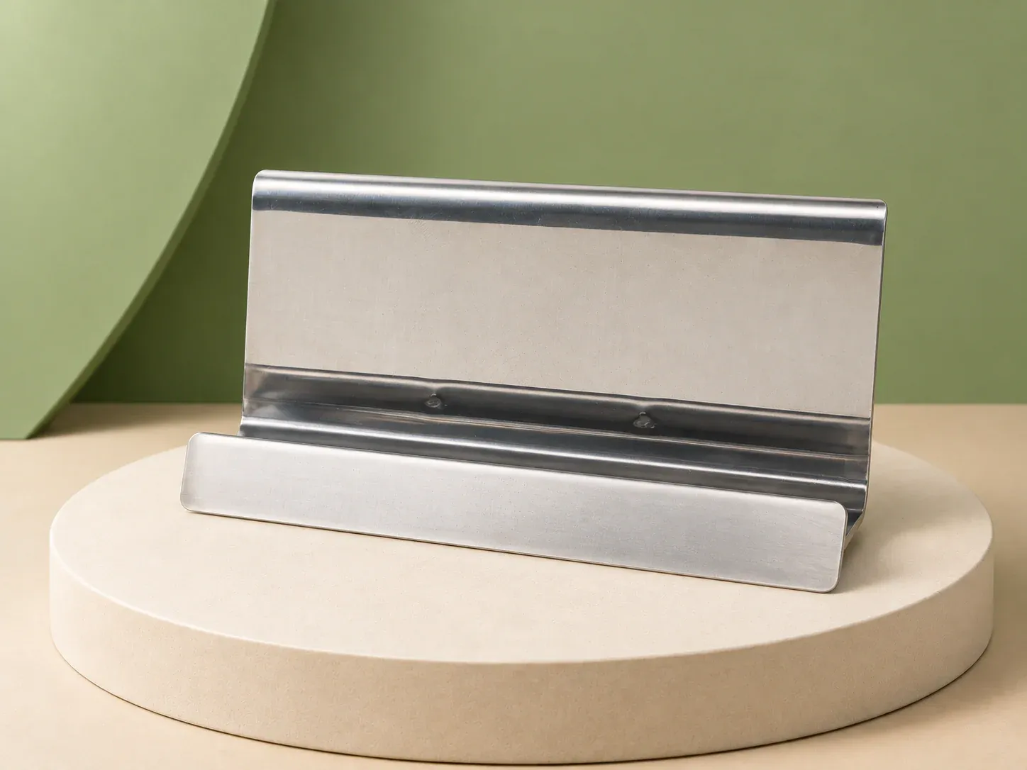 Porta celular inox brilhante, sem personalização