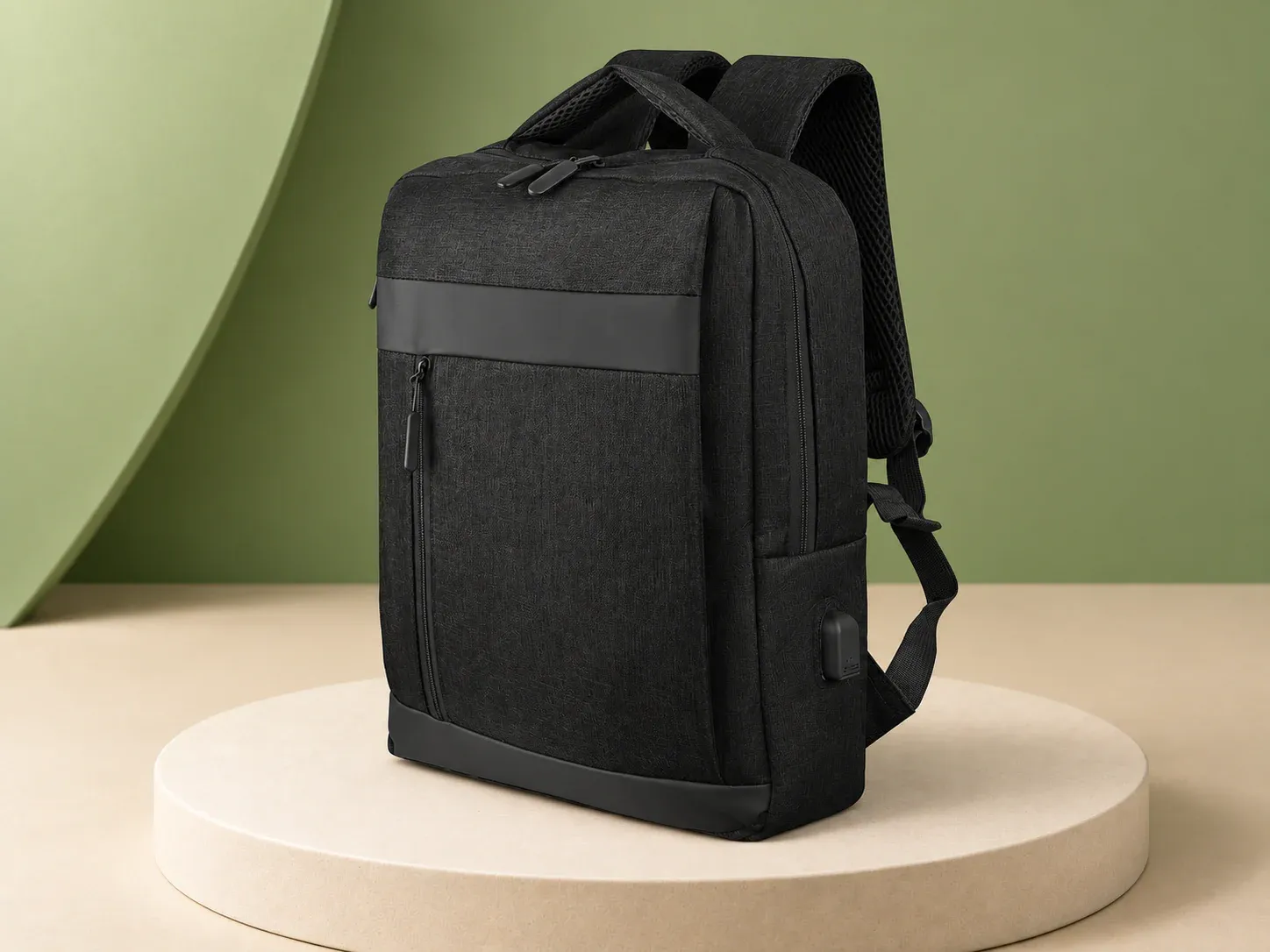 Mochila para notebook com conector USB lateral, sem personalização