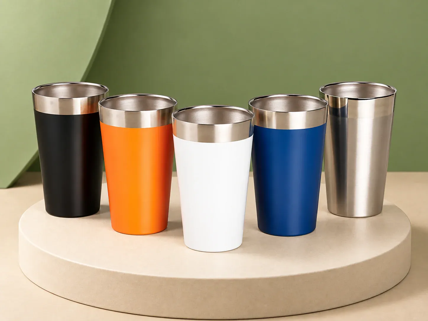 Copo térmico de inox 473 ml, sem personalização