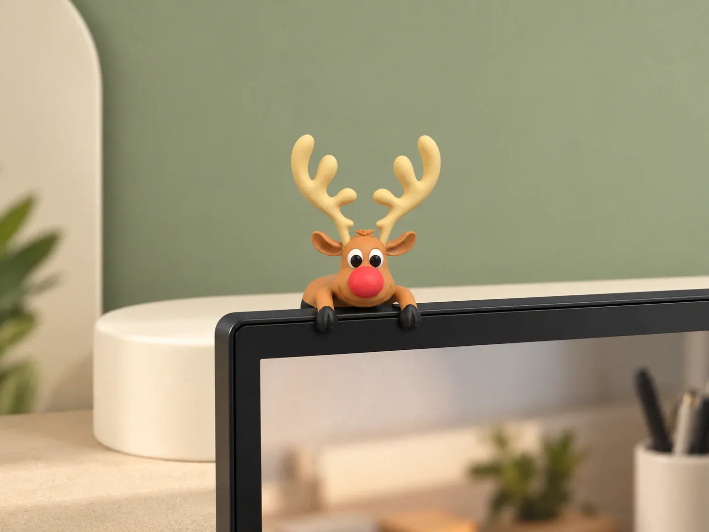 Rena para a borda do monitor, sem personalização