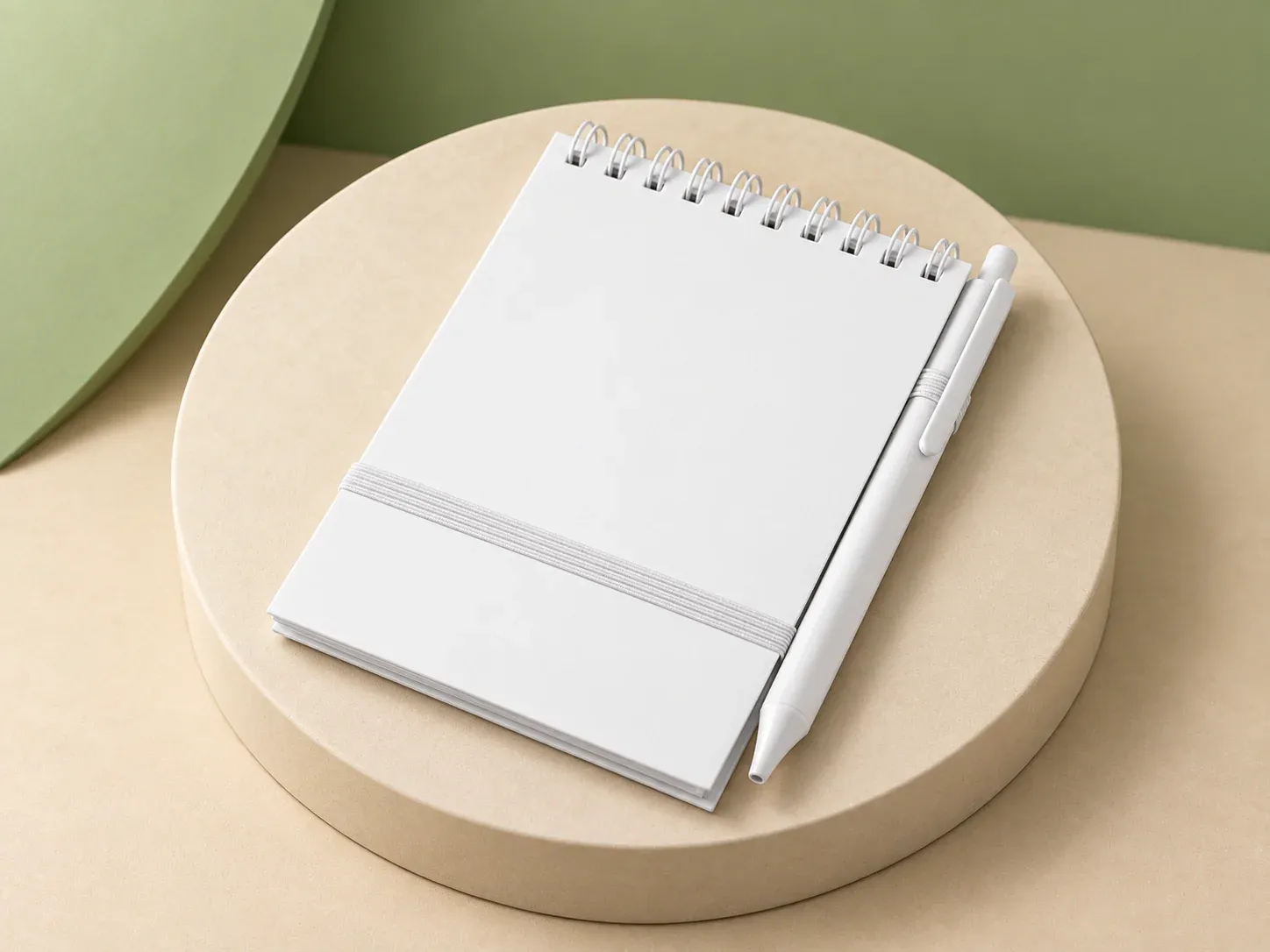 Mini caderno em PP com caneta, sem personalização