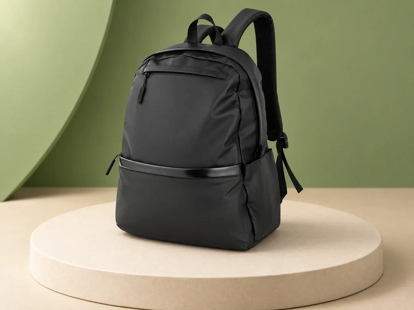 Mochila para notebook em PU com engate para mala, sem personalização