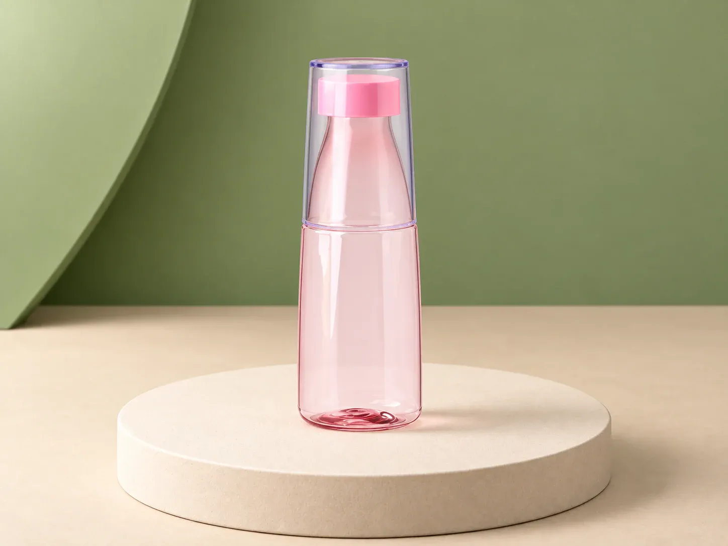 Garrafa plástica 2 em 1 550 ml, sem personalização